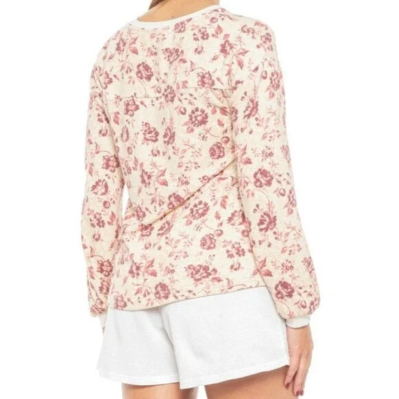 C&C California Women's Larissa Printed Hacci Top Size M - Picture 2 of 2